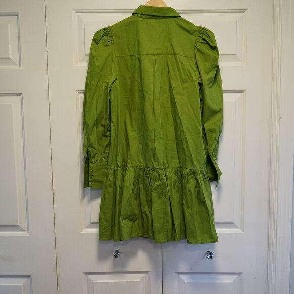 LaRoque Size M Green Button Down Dress - Picture 7 of 7